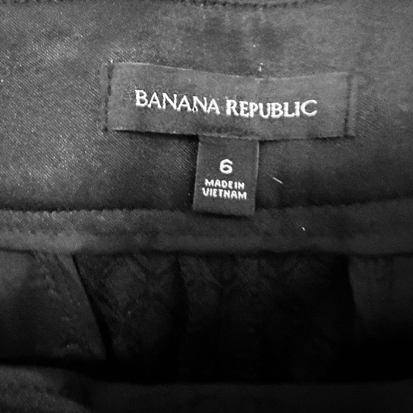 🪅Banana Republic Jacquard Ankle Pants. Black. Size 6.  Style 723154 - Picture 8 of 14